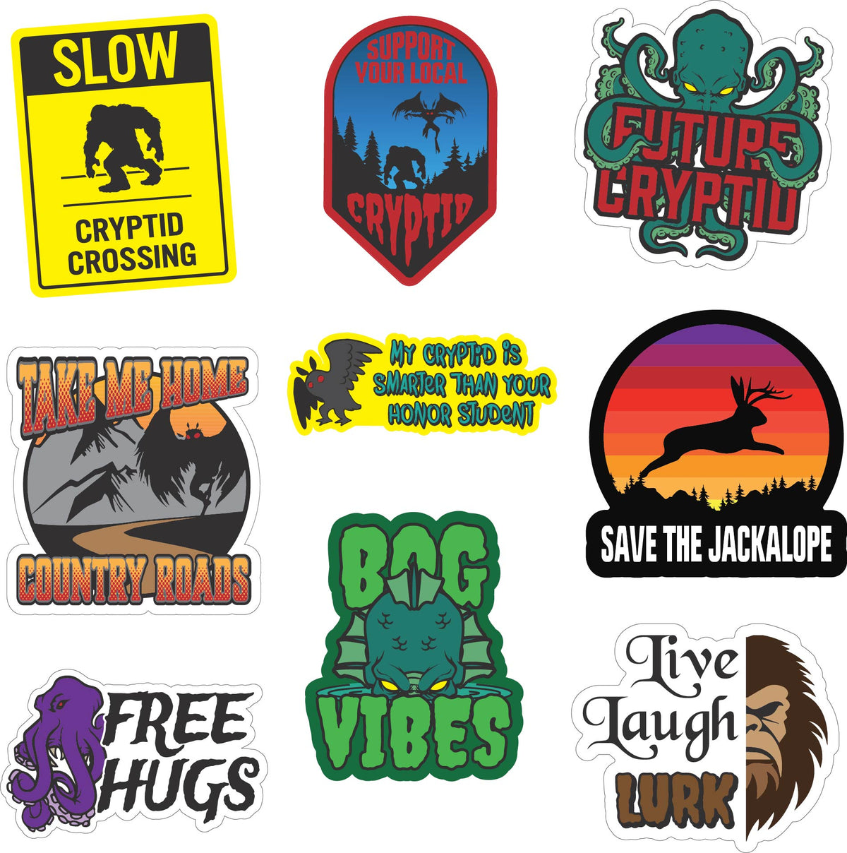 Cryptid Stickers