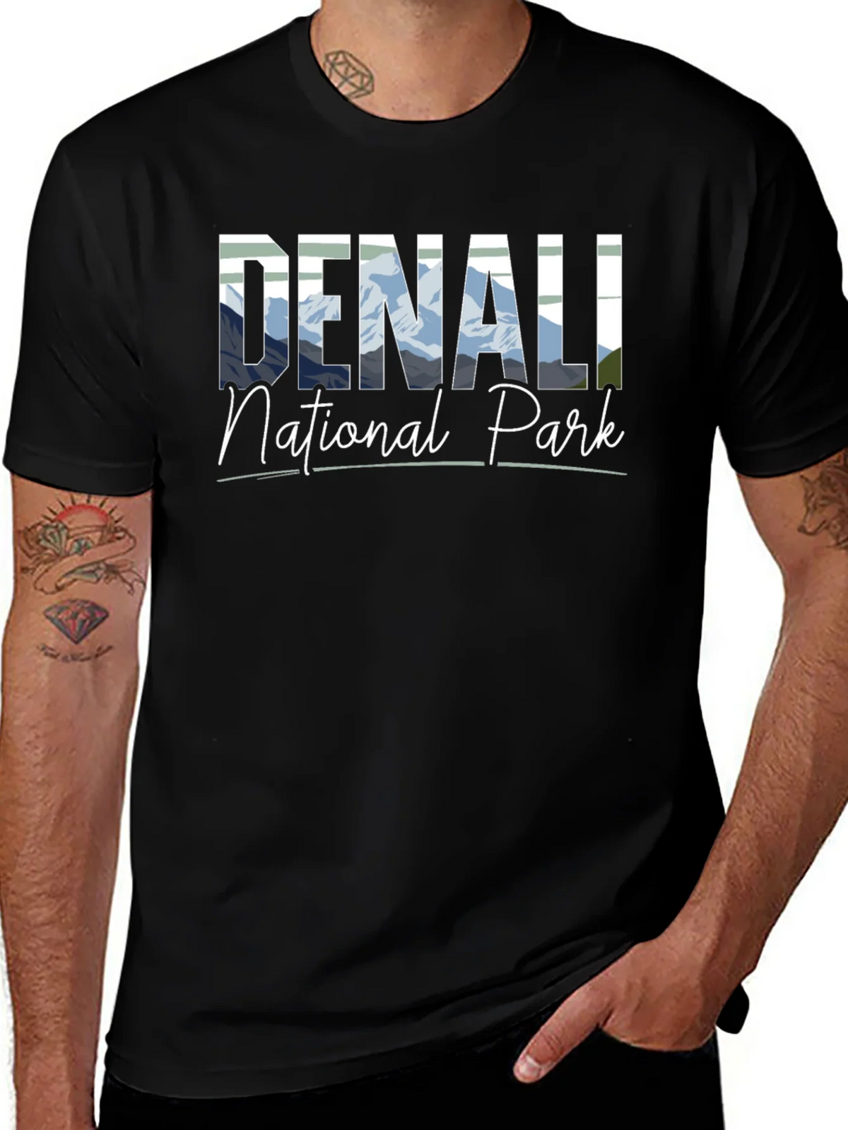Denali National Park Black T-Shirt product image 1
