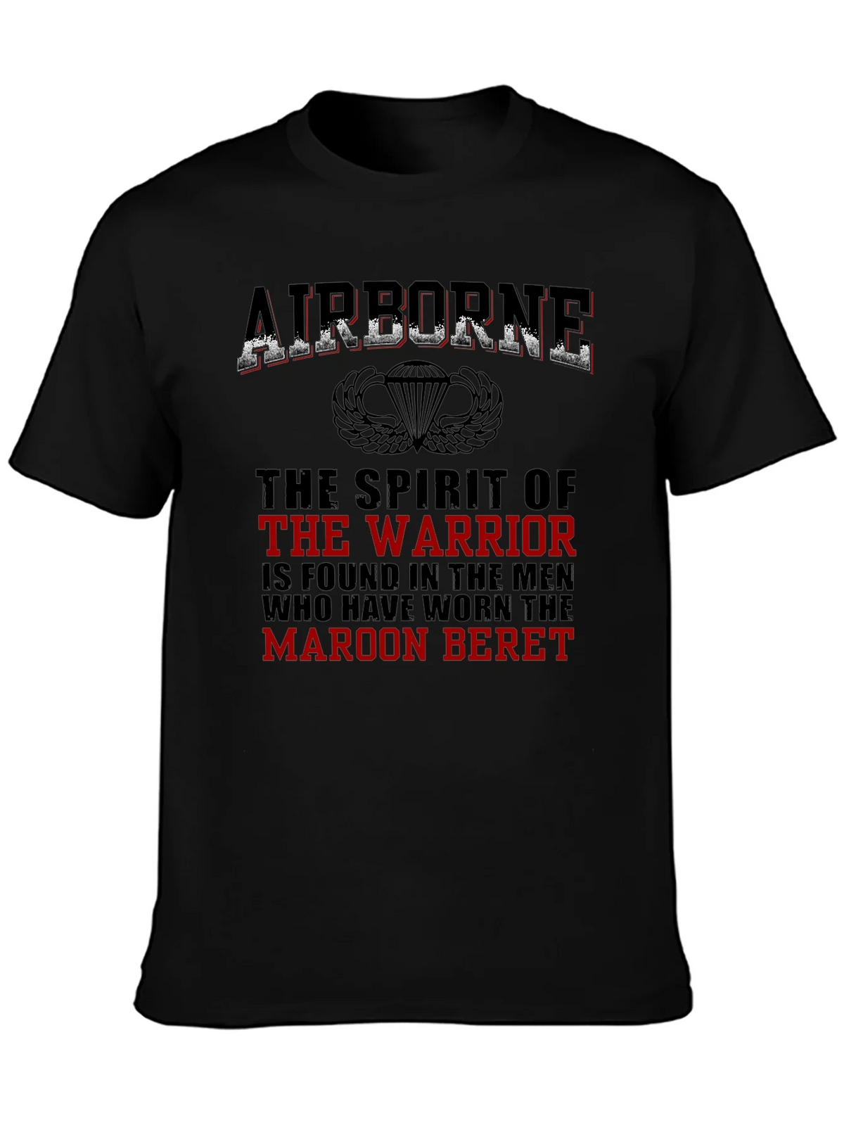 Airborne Warrior T-Shirt - Maroon Beret Pride product image 2
