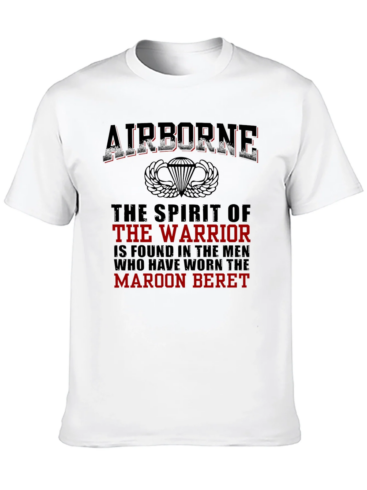 Airborne Warrior T-Shirt - Maroon Beret Pride product image 7