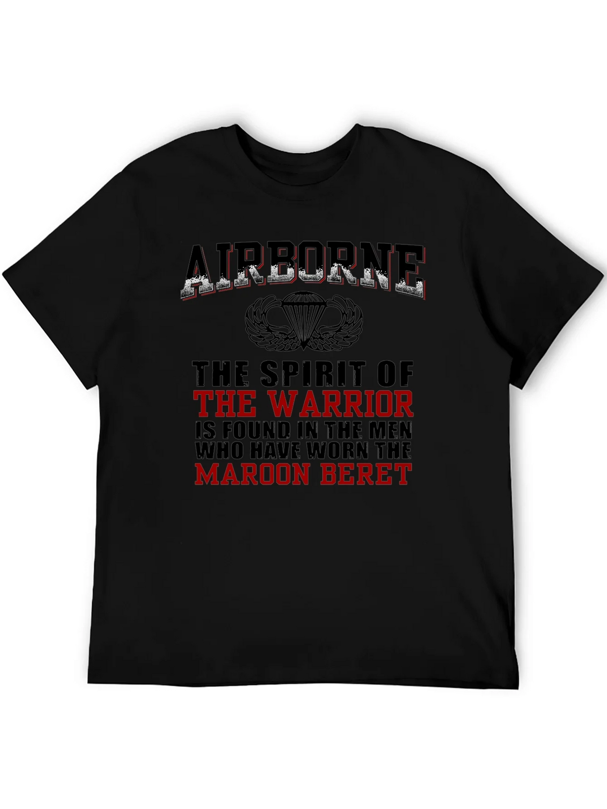 Airborne Warrior T-Shirt - Maroon Beret Pride product image 4