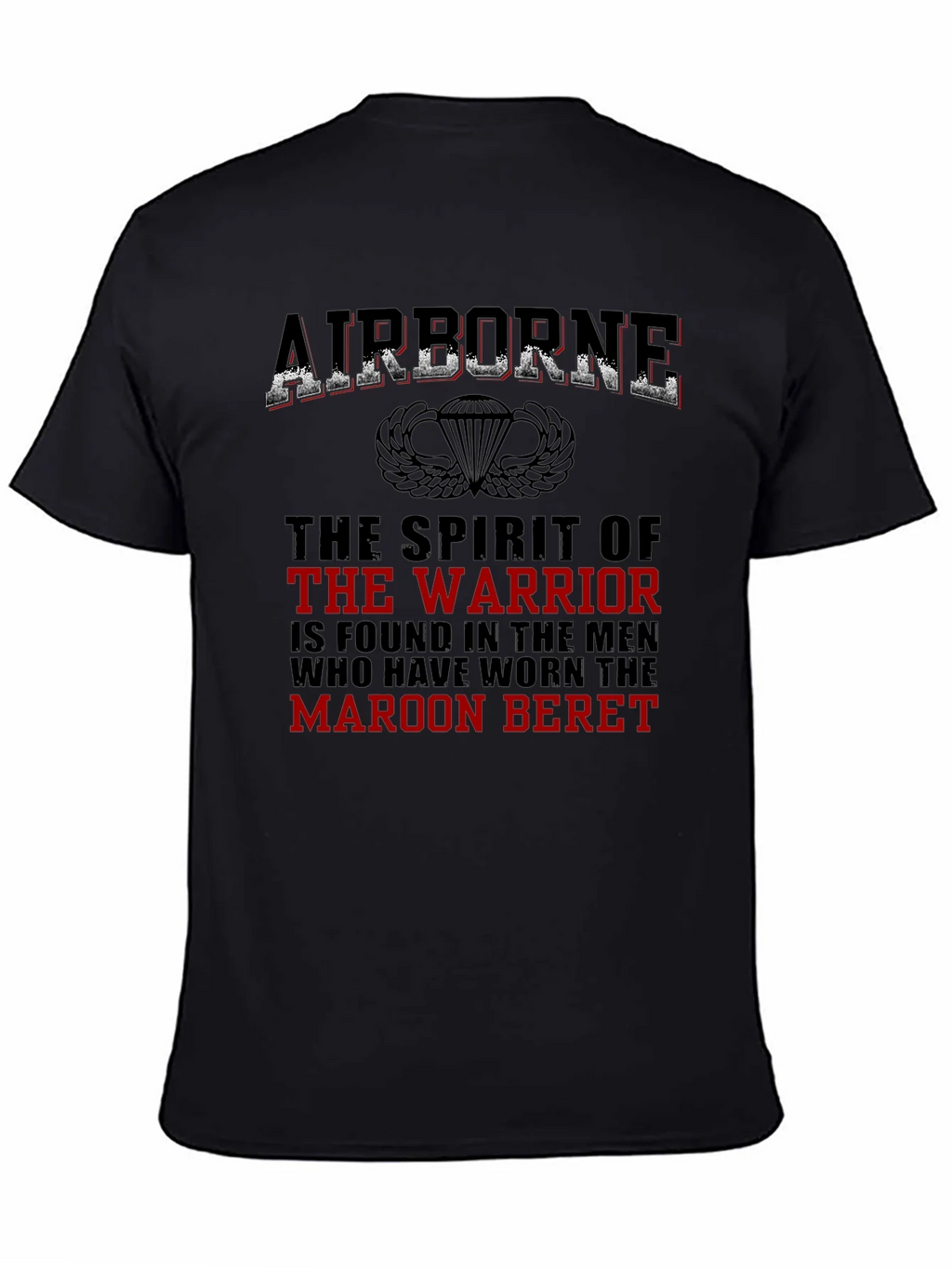 Airborne Warrior T-Shirt - Maroon Beret Pride product image 3