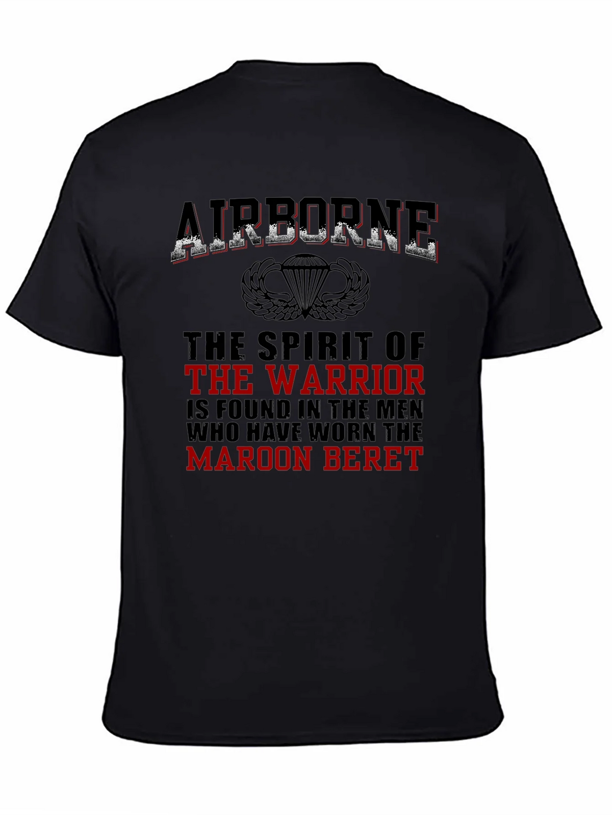Airborne Warrior T-Shirt - Maroon Beret Pride product image 3