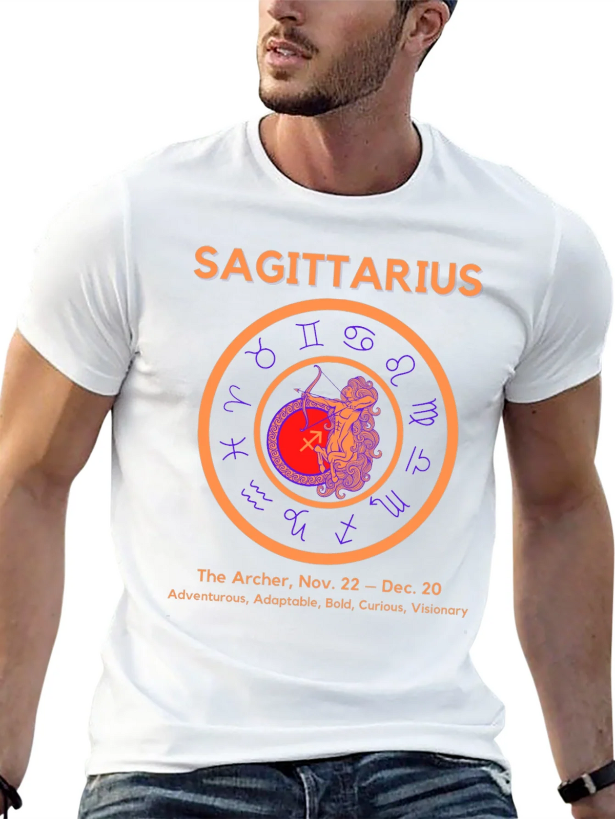 Sagittarius Zodiac T-Shirt - The Archer Tee product image 12