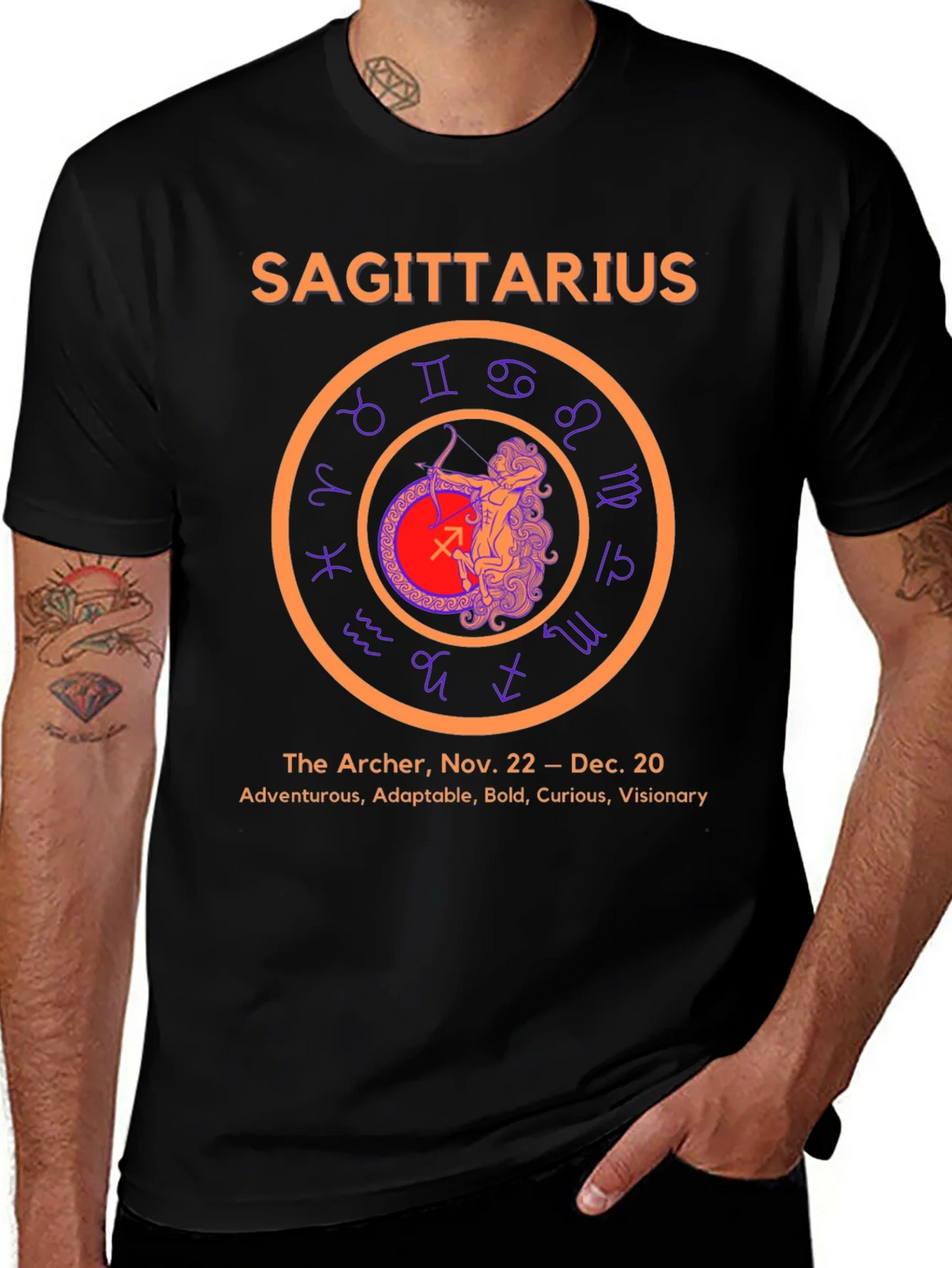 Sagittarius Zodiac T-Shirt - The Archer Tee product image 1