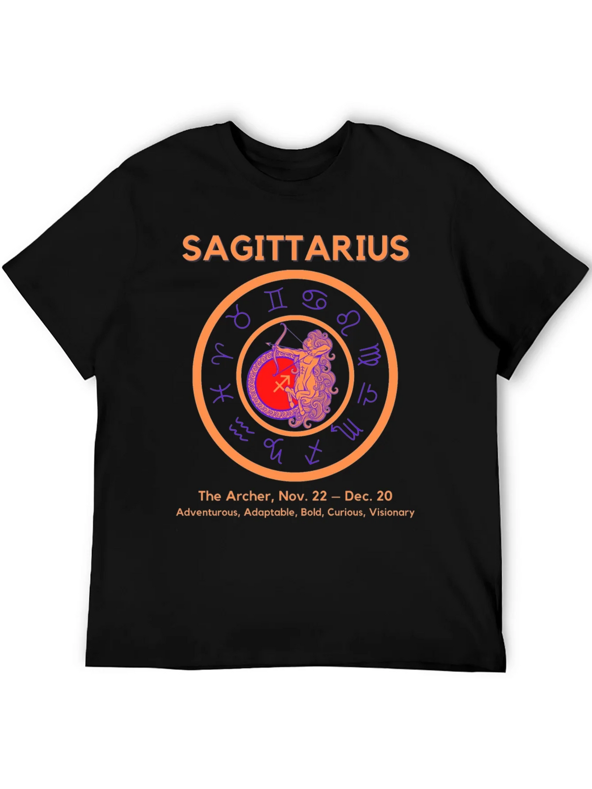 Sagittarius Zodiac T-Shirt - The Archer Tee product image 5