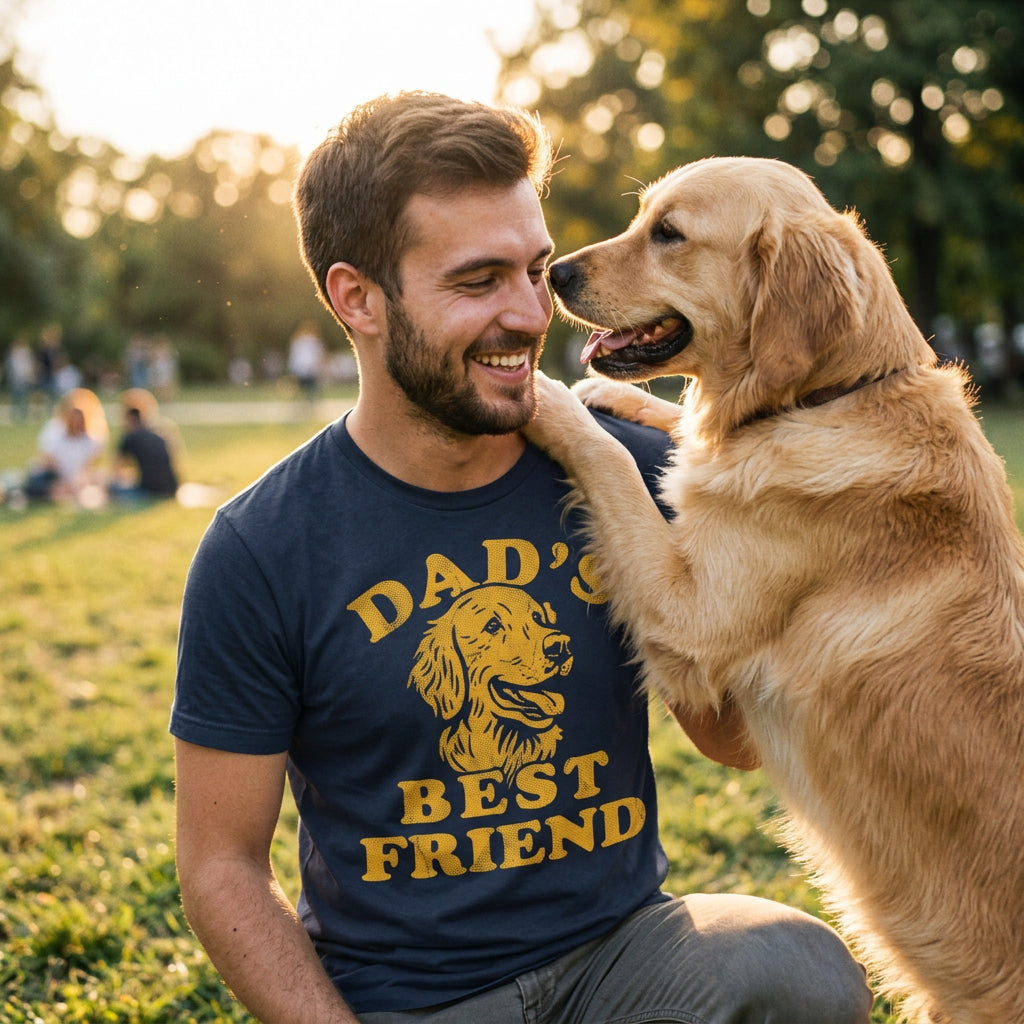 Dads Best Friend Dog Men's T Shirt product image 2