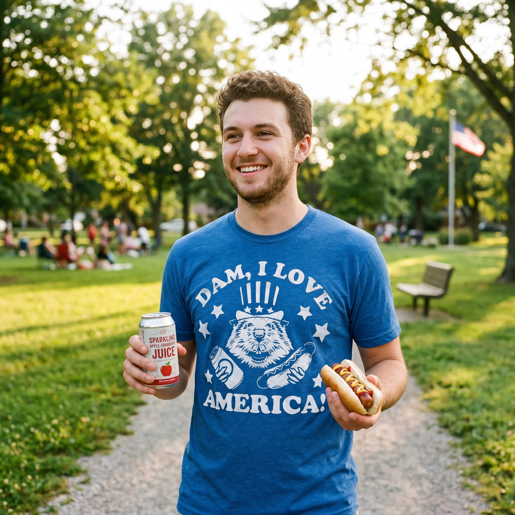 Dam I Love America Men's T Shirt product image 2