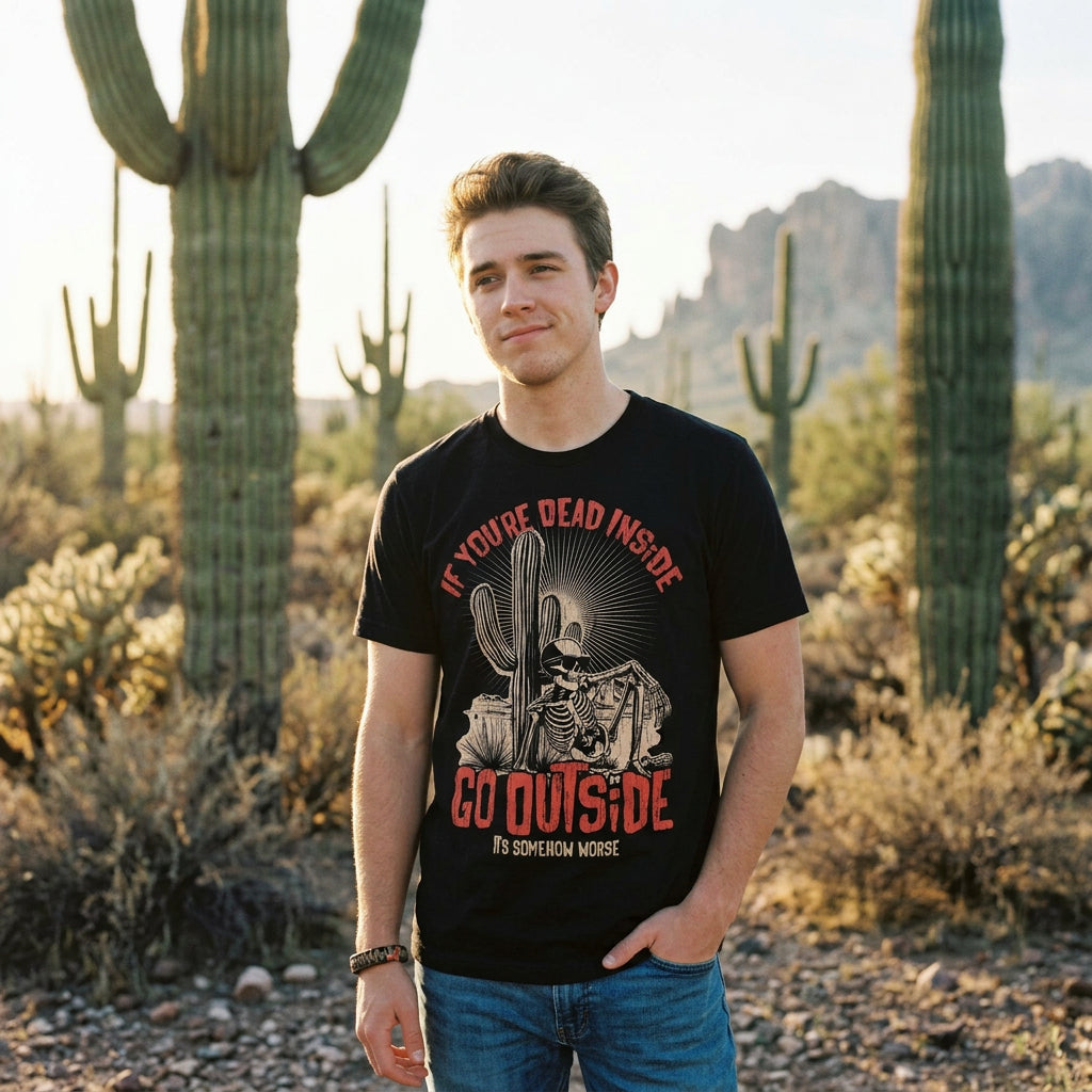 If Your Dead Inside Go Outside Its Somehow Worse Men's T product image 2