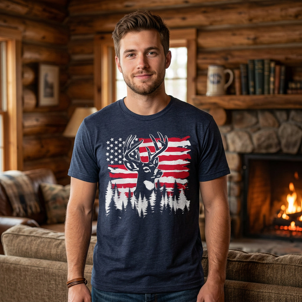 USA Buck Men's T Shirt product image 4