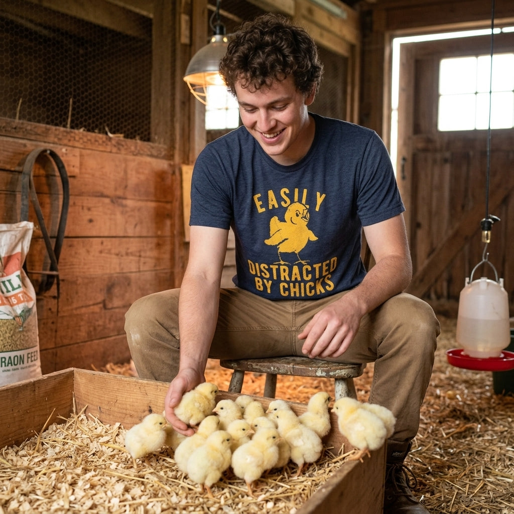 Easily Distracted By Chicks Men's T Shirt product image 4