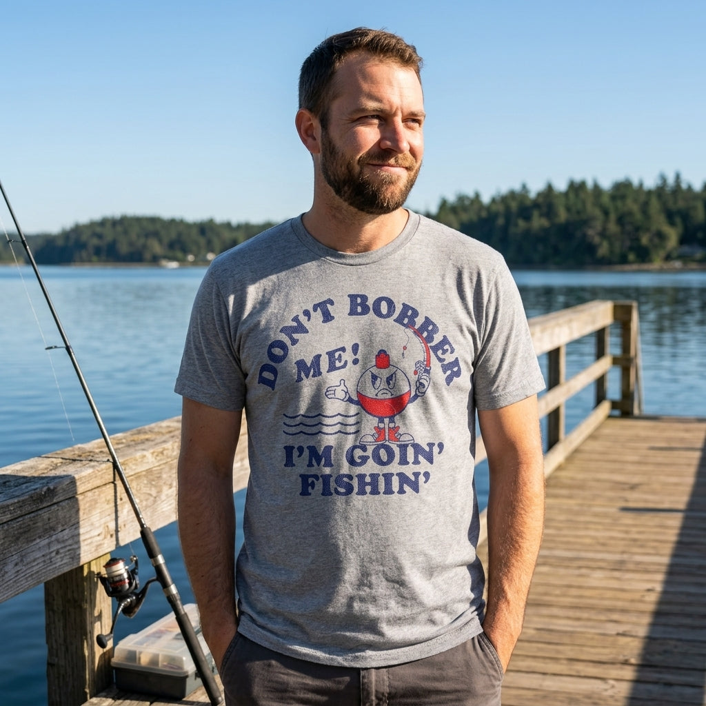 Dont Bother Me Im Goin Fishin Men's T Shirt product image 2