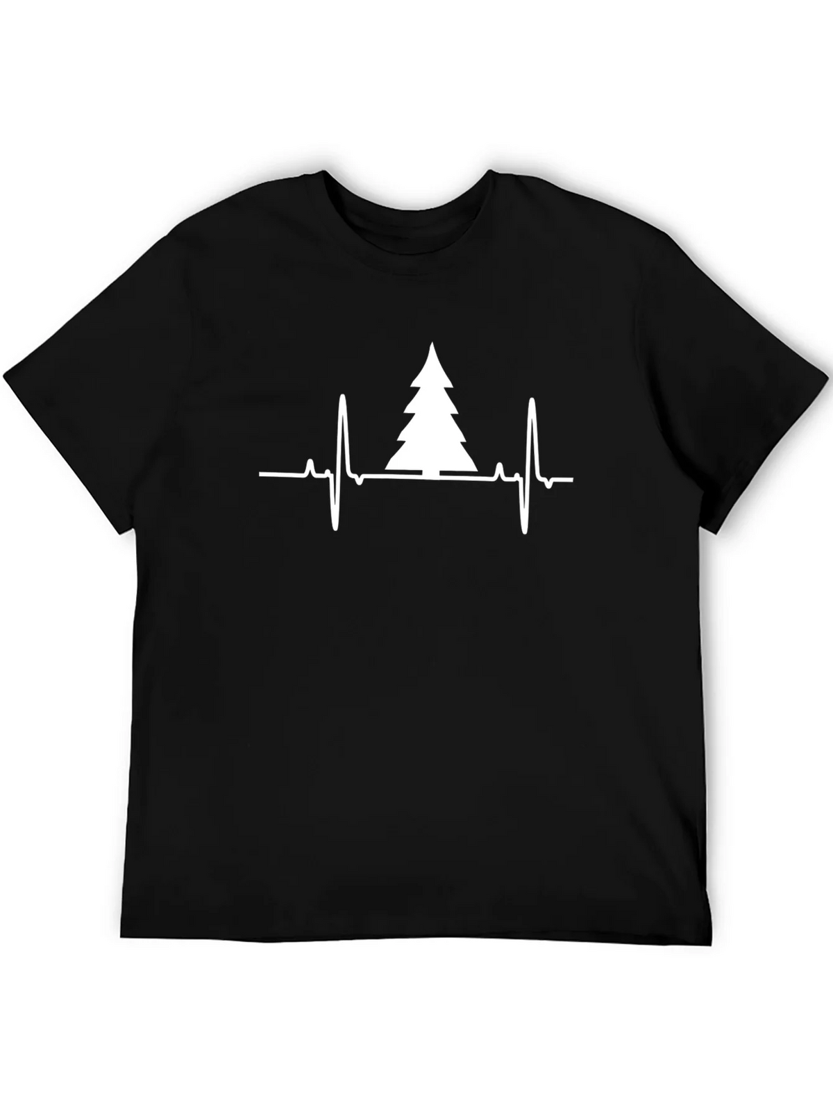 Christmas Tree Heartbeat T-Shirt - Holiday ECG Tee product image 4