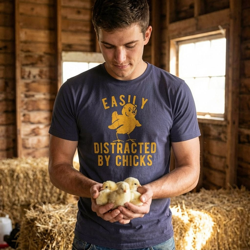 Easily Distracted By Chicks Men's T Shirt product image 2