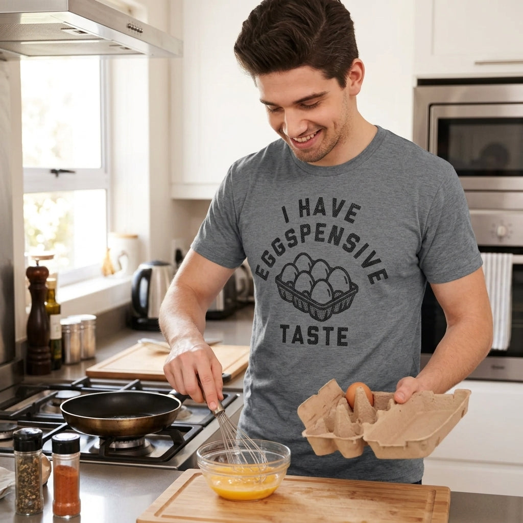 I Have Eggspensive Tastes Men's T Shirt product image 2