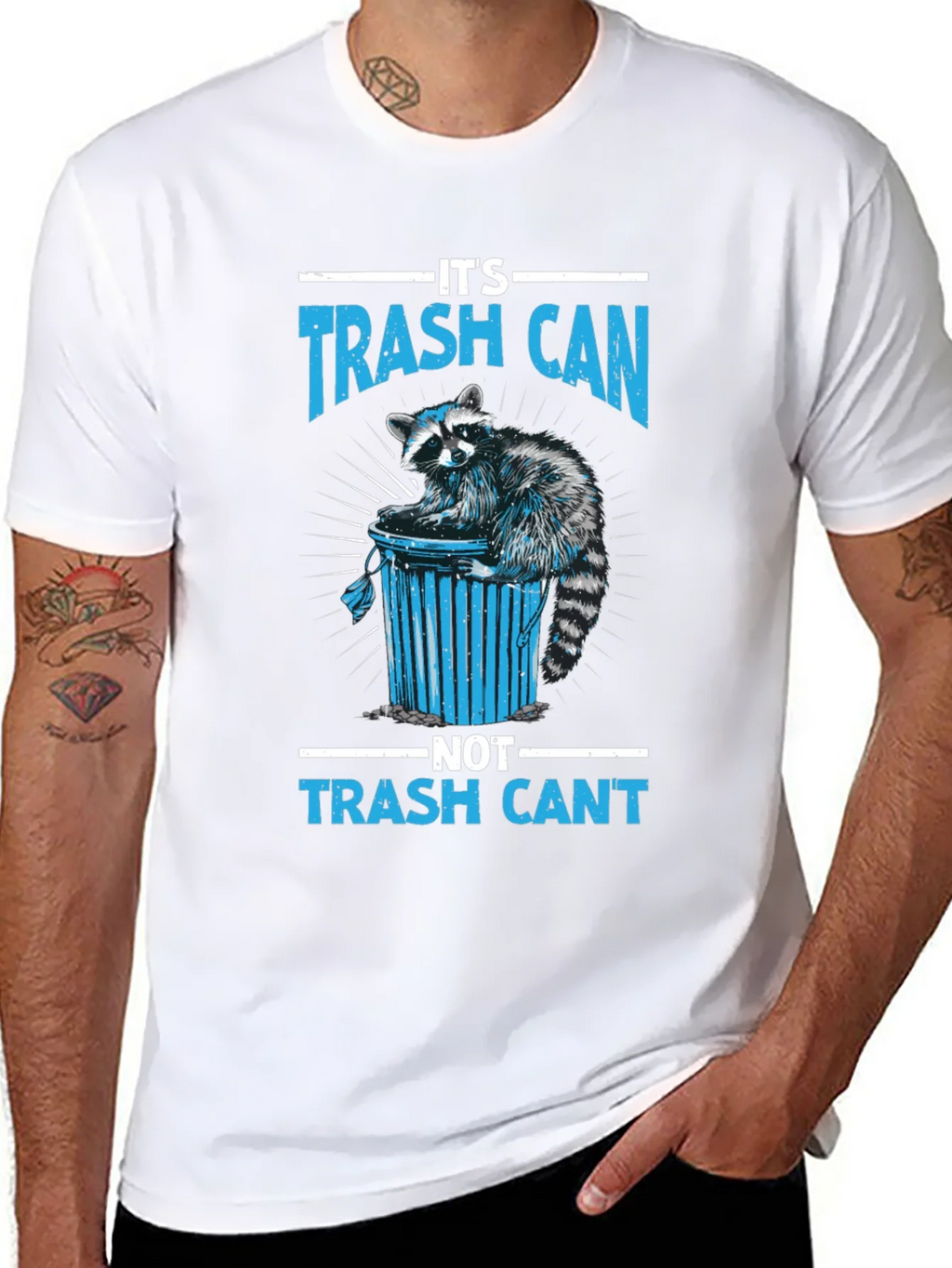 Trash Can Raccoon Graphic Tee - Funny T-Shirt product image 6