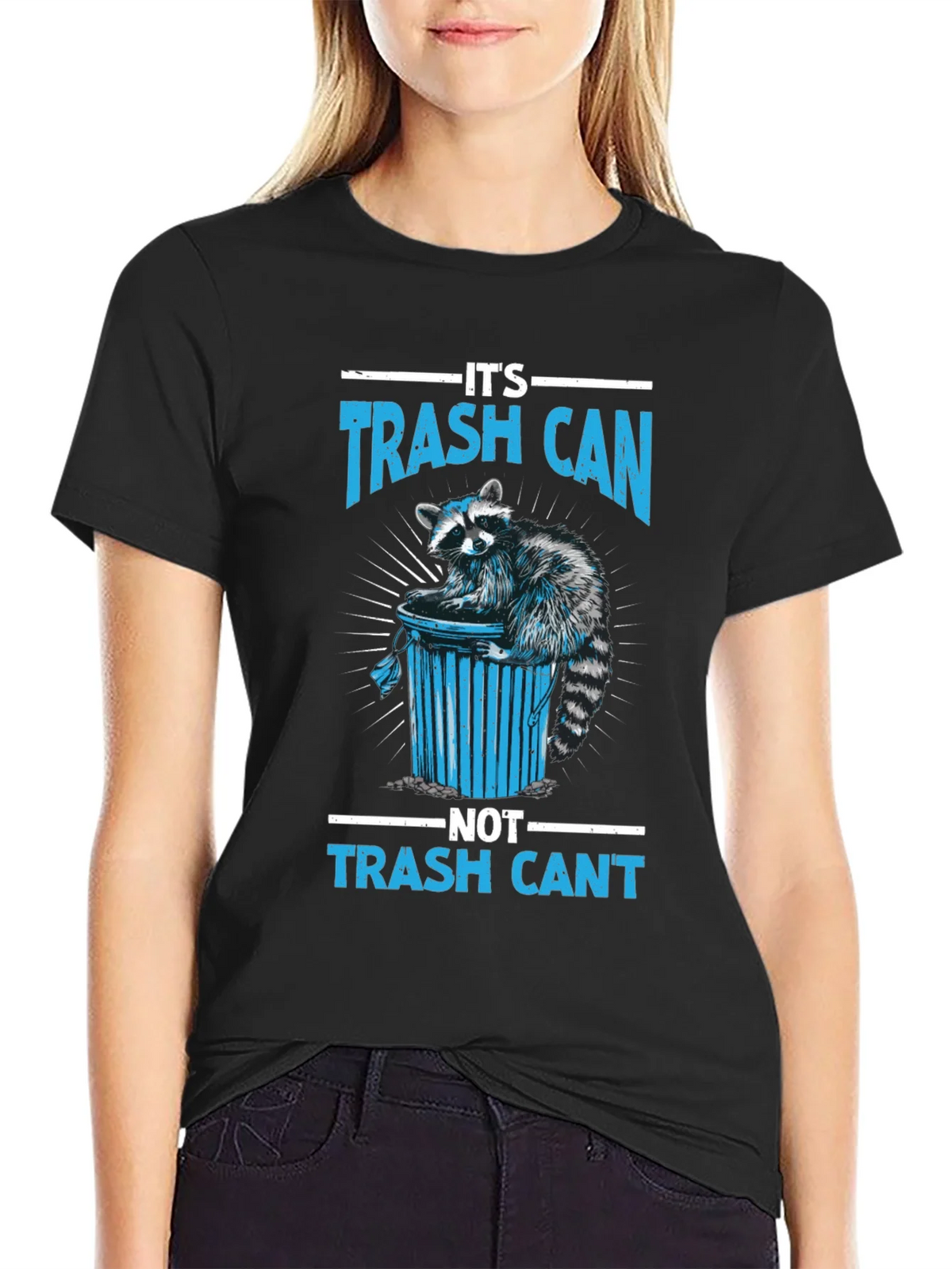 Trash Can Raccoon Graphic Tee - Funny T-Shirt product image 2