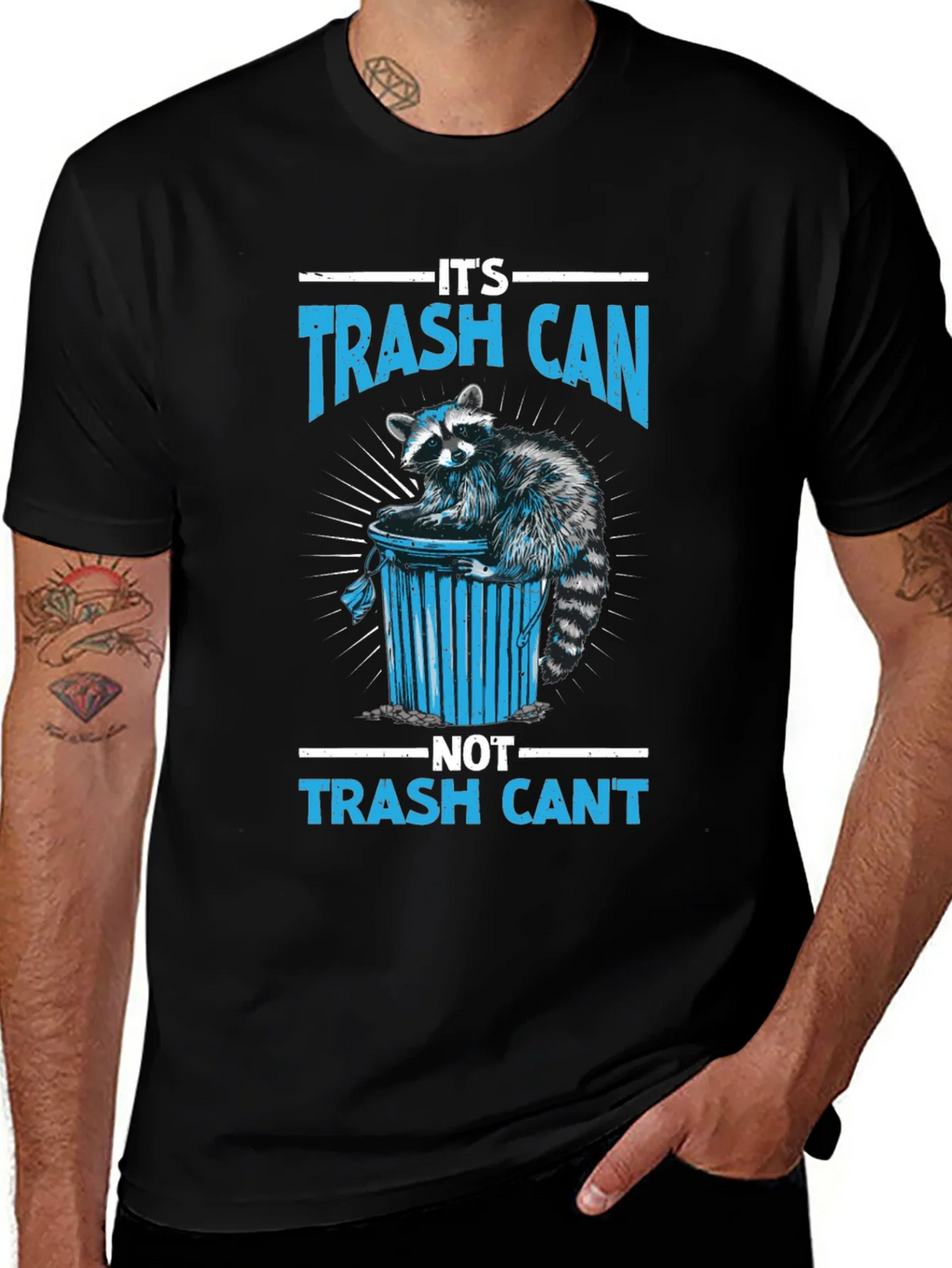 Trash Can Raccoon Graphic Tee - Funny T-Shirt product image 1