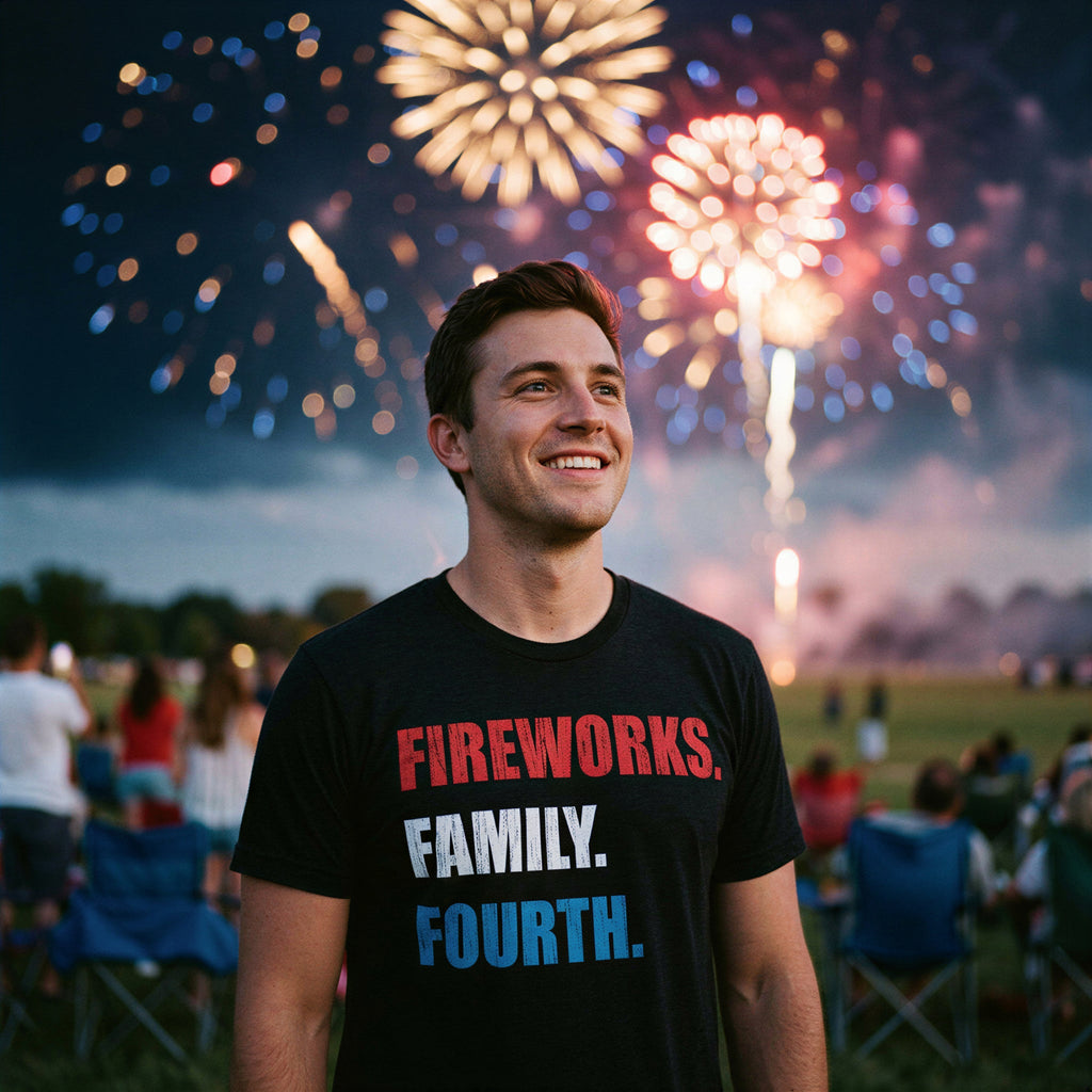 Fireworks Family Fourth Men's T Shirt product image 2