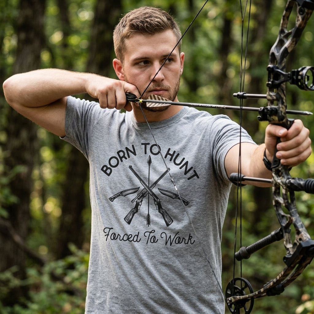 Born To Hunt Forced To Work Men's T Shirt product image 2