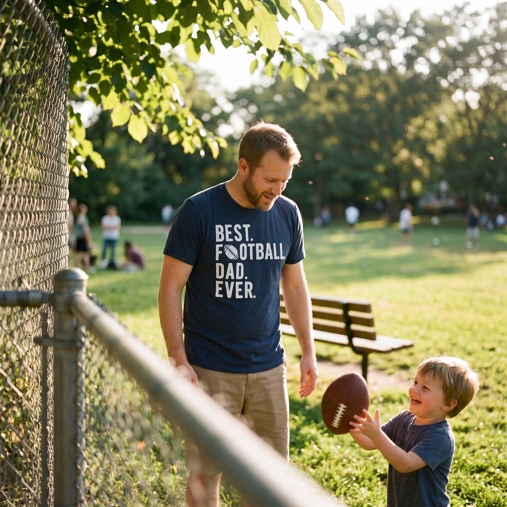 Best Football Dad Ever Men's T Shirt product image 2