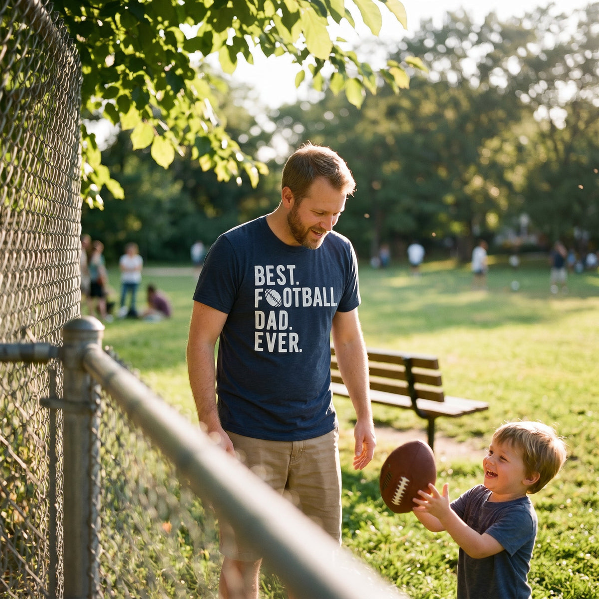Best Football Dad Ever Men's T Shirt product image 2