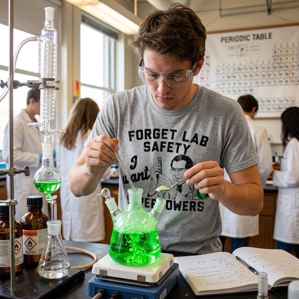 Forget Lab Saftey I Want Superpowers Men's T Shirt product image 2