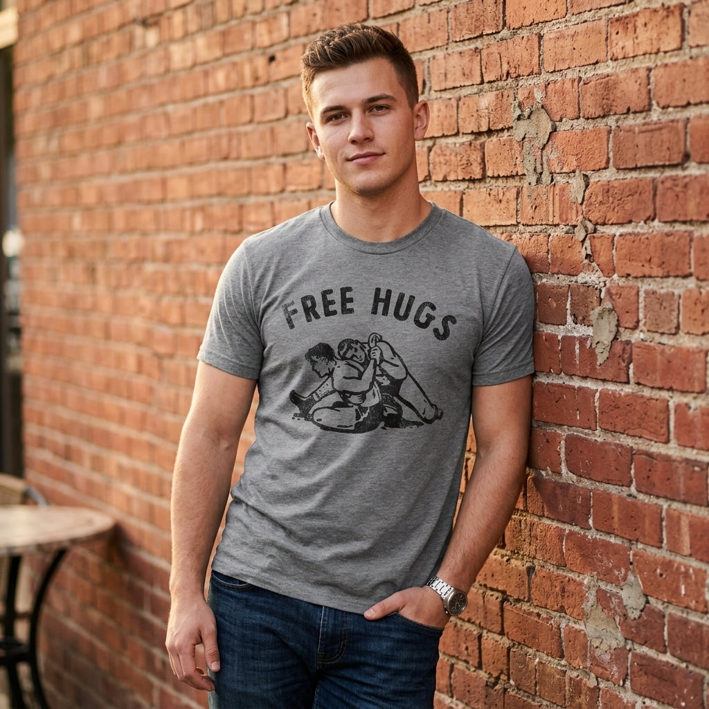 Free Hugs Wrestling Men's T Shirt product image 2