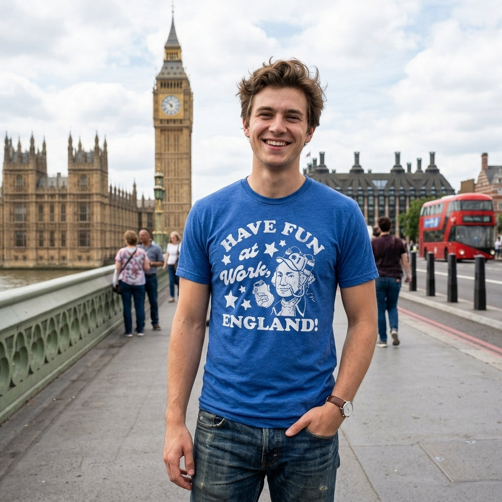 Have Fun At Work England Men's T Shirt product image 2
