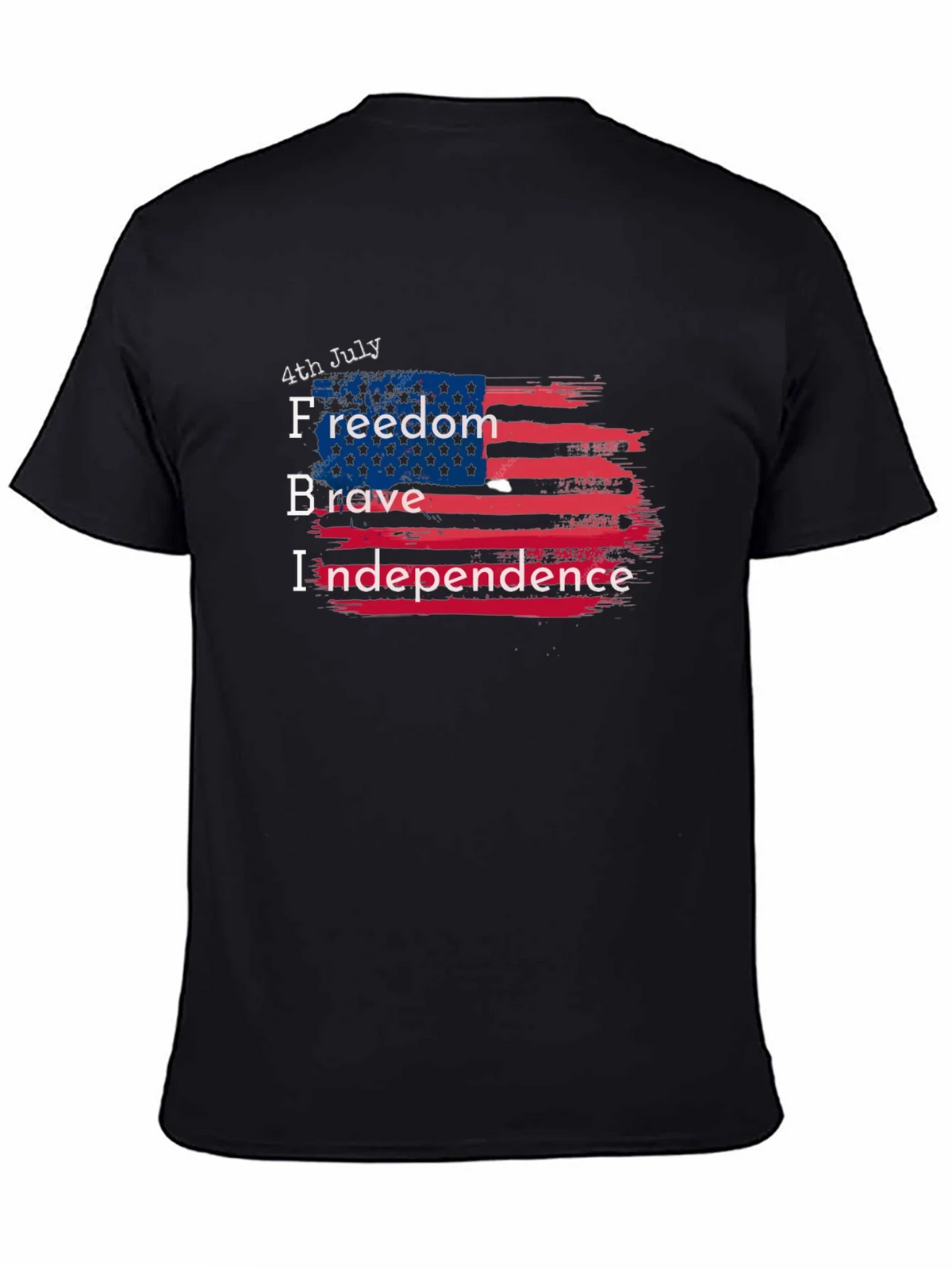 Patriotic 4th July T-Shirt: Freedom Brave Independence product image 3