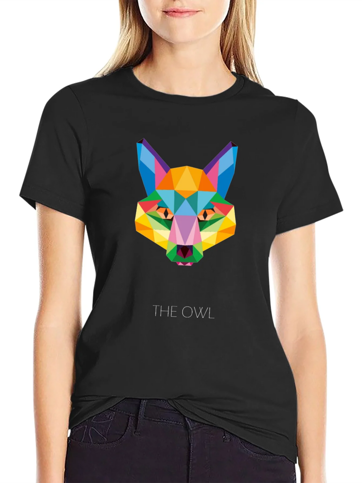 Geometric Owl T-Shirt - Modern Graphic Tee product image 2