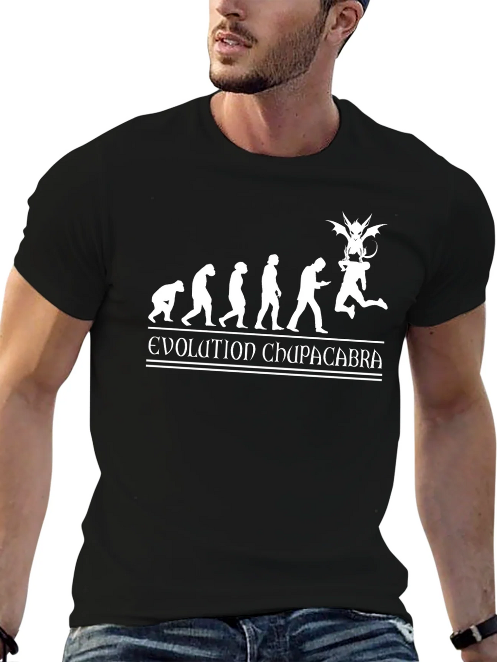 Evolution Chupacabra Graphic Tee - Black product image 5