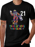 21 Years of Being Awesome Astronaut T-Shirt product image 1