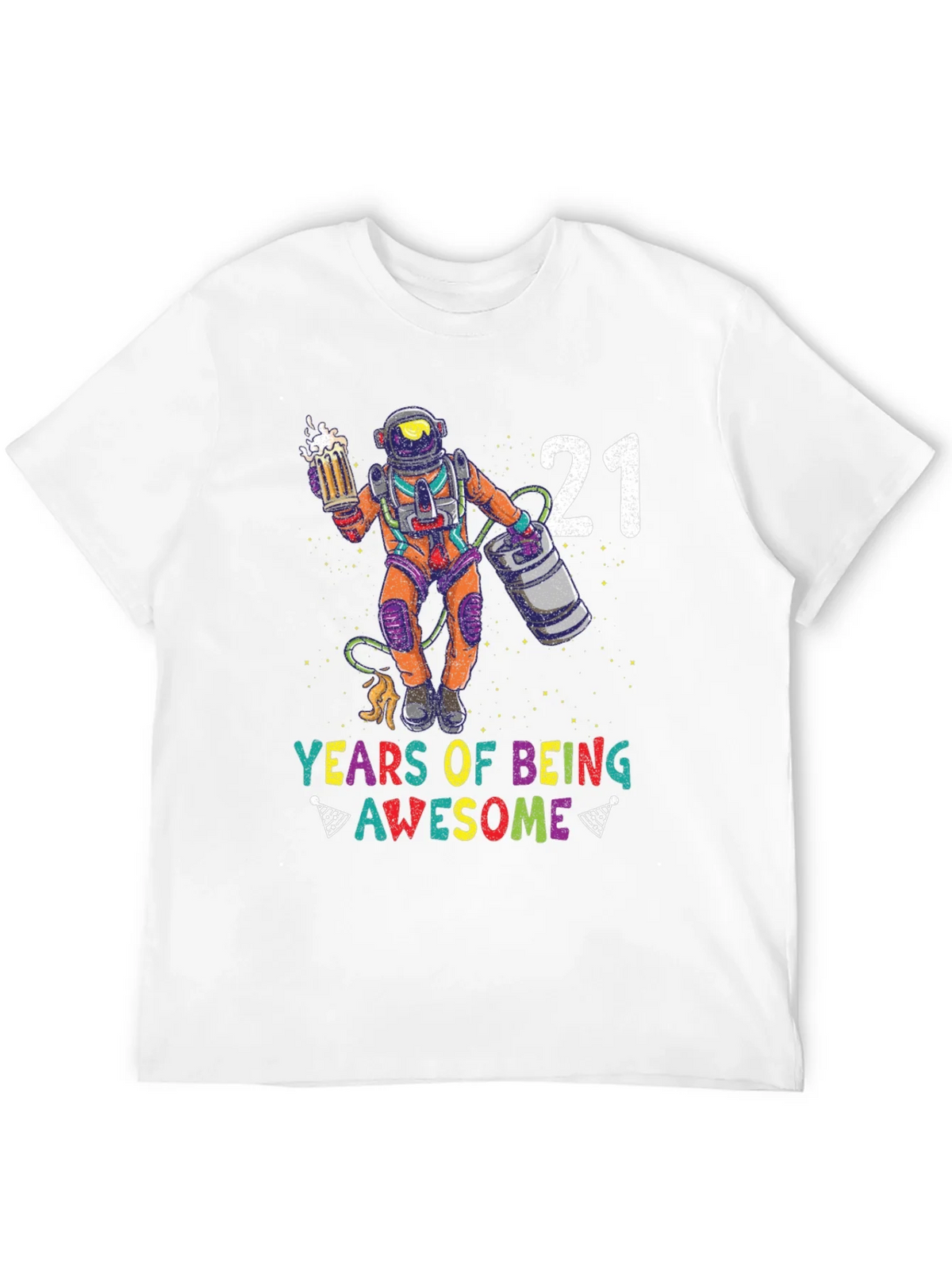 21 Years of Being Awesome Astronaut T-Shirt product image 11