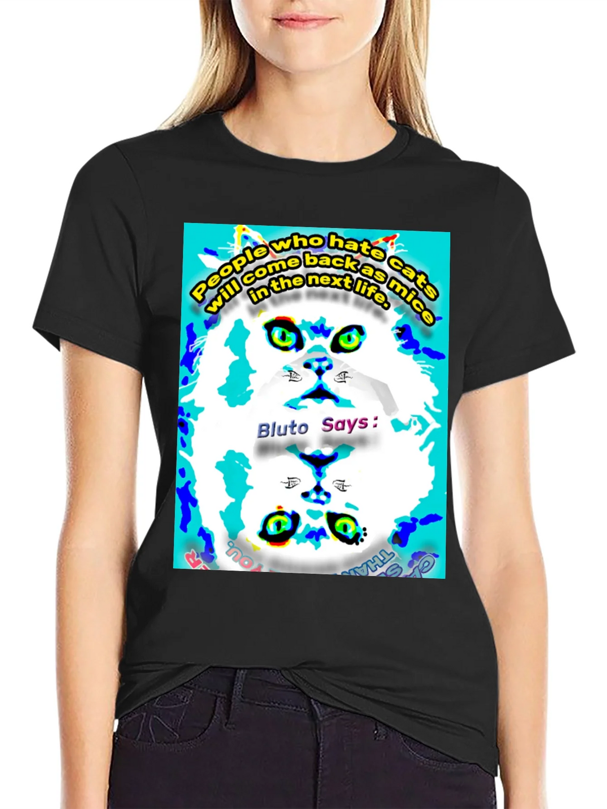 Funny Cat Graphic T-Shirt product image 2
