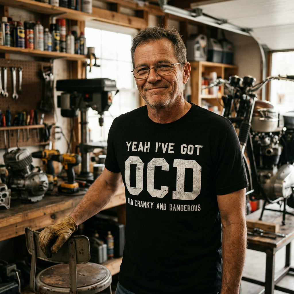 Yeah Ive Got OCD Old Cranky And Dangerous Men's T Shirt product image 2