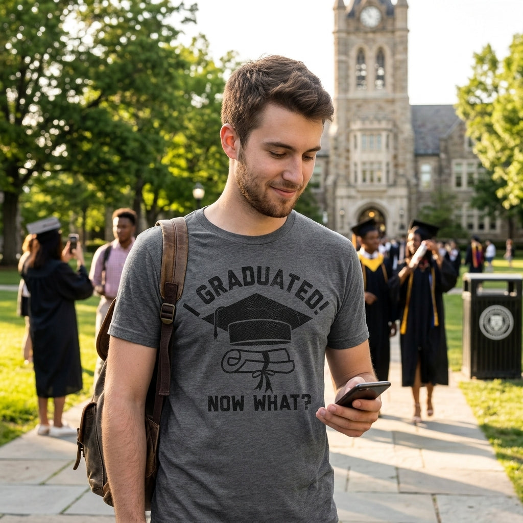 I Graduated Now What Men's T Shirt product image 2