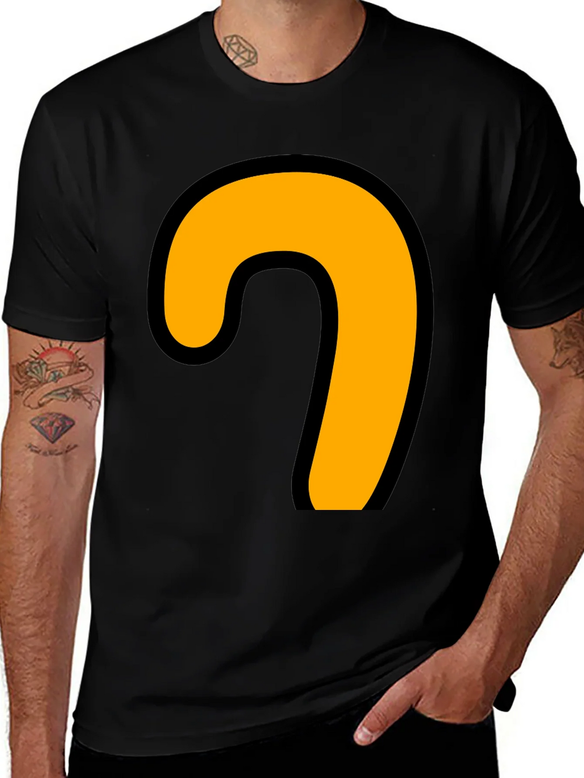 Cartoon Hook T-Shirt - Black Tee product image 1