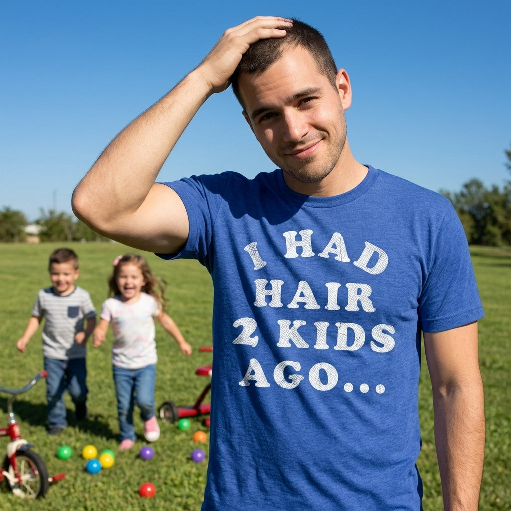 I Had Hair Two Kids Ago Men's T Shirt product image 2