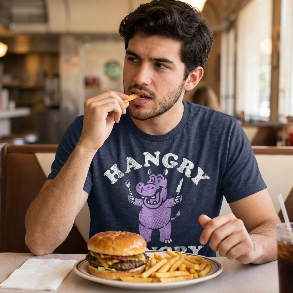 Hangry Hippo Men's T Shirt product image 2