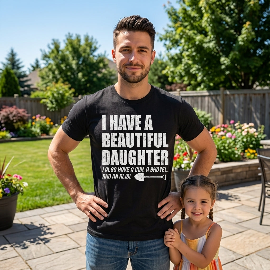 I Have A Beautiful Daughter Men's T Shirt product image 2
