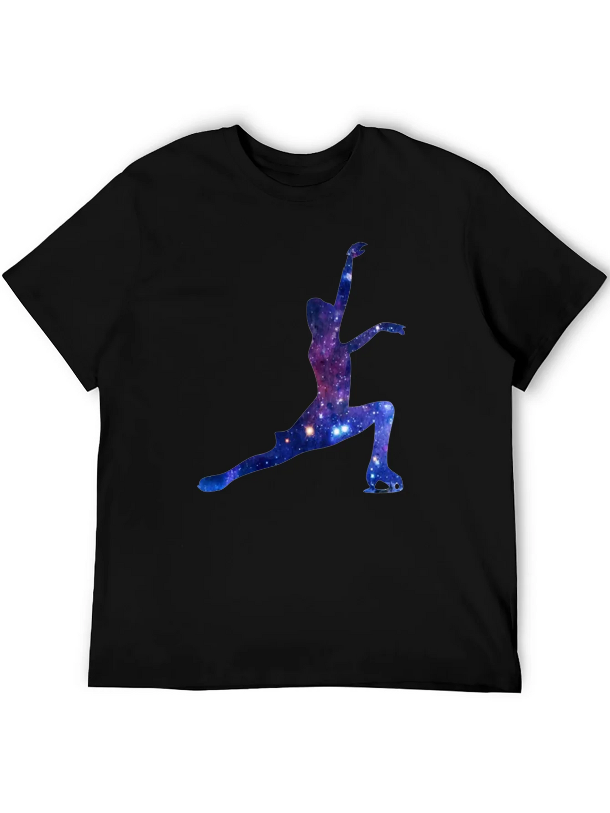 Galaxy Ice Skater Graphic Tee - Black product image 3