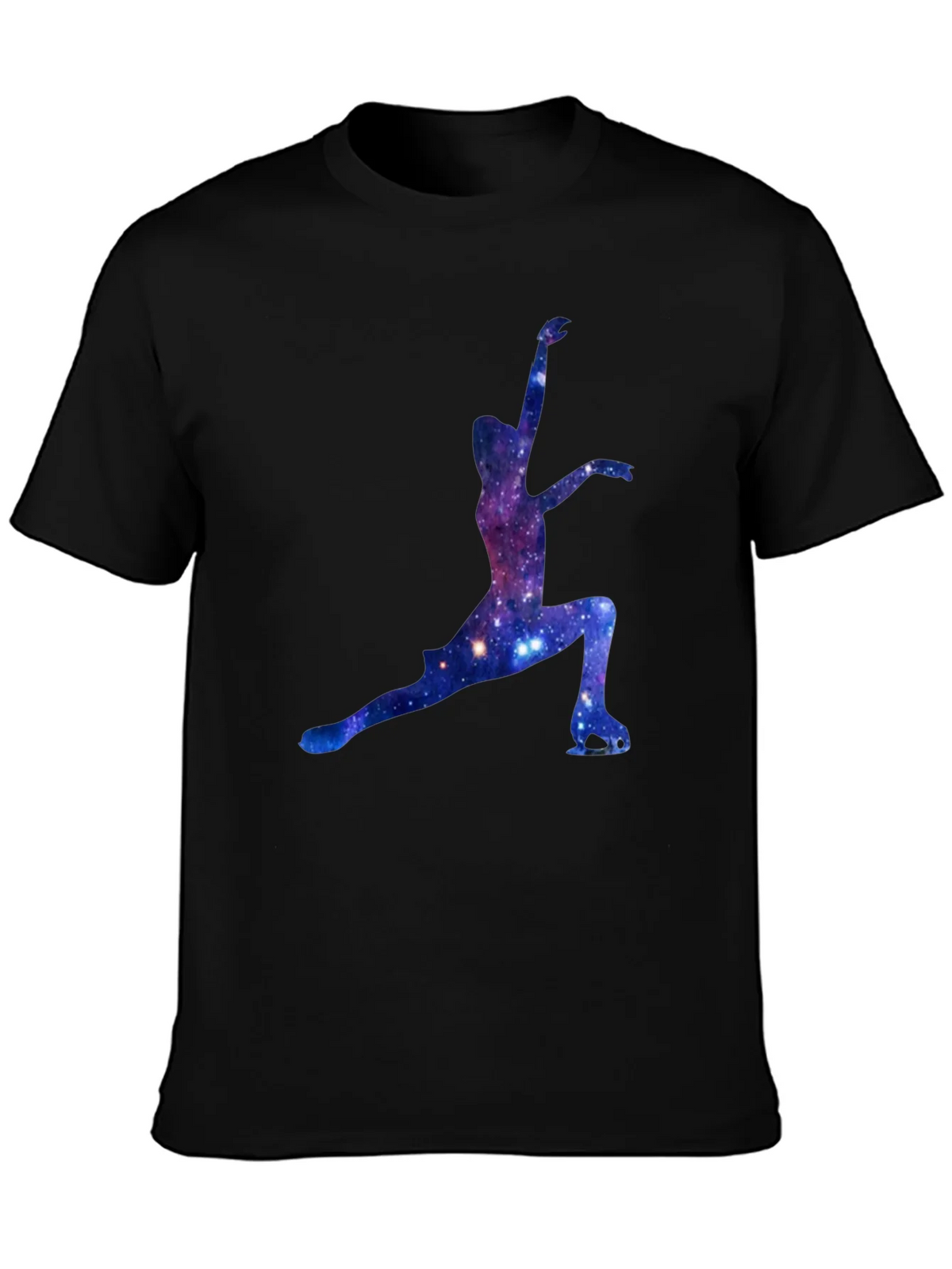 Galaxy Ice Skater Graphic Tee - Black product image 2