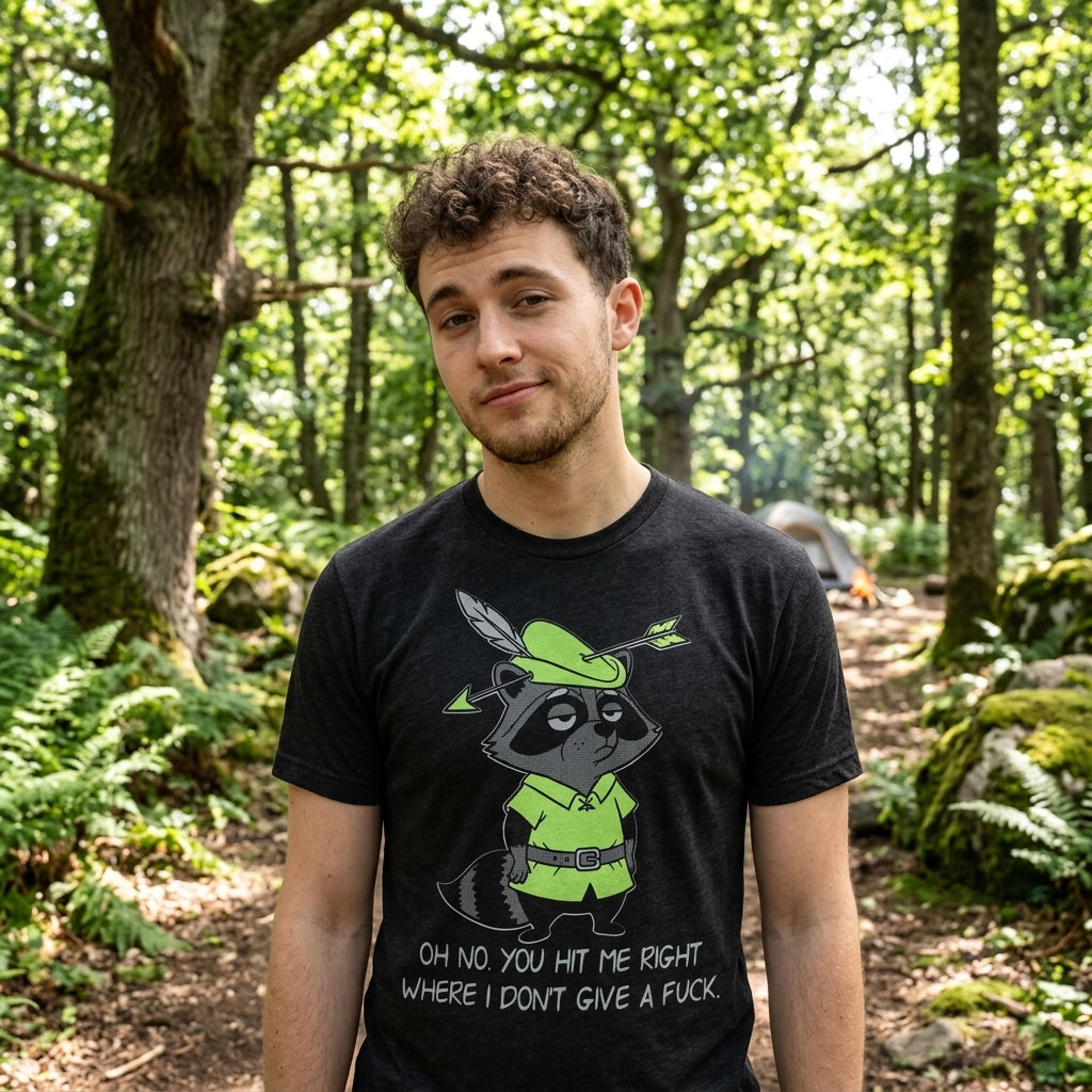 Oh No You Hit Me Right Where I Dont Give A Fuck Men's T product image 2