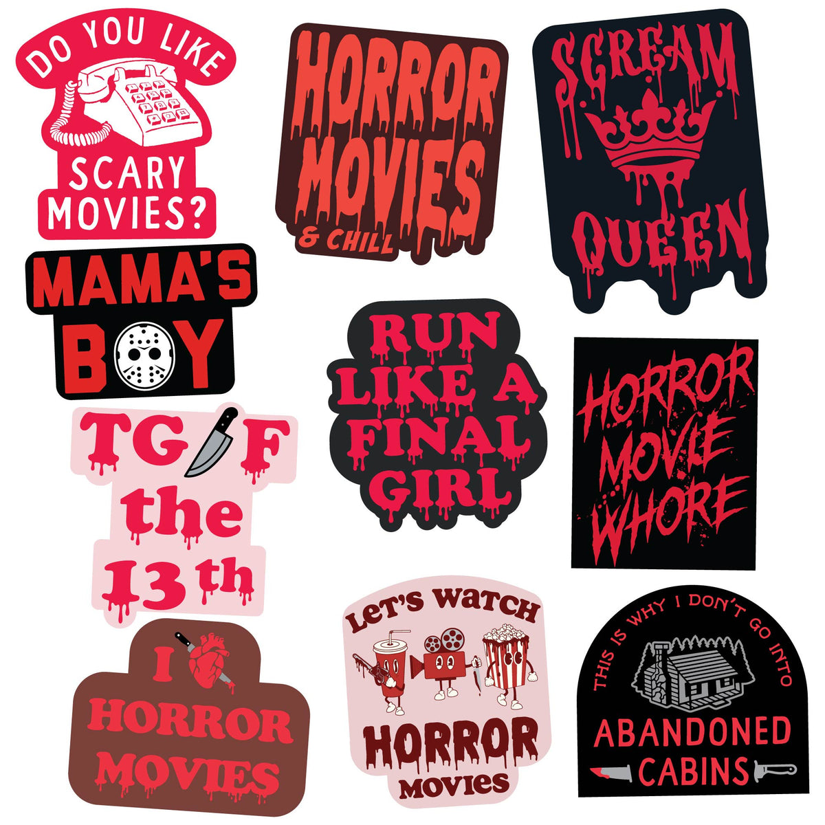 Horror Stickers