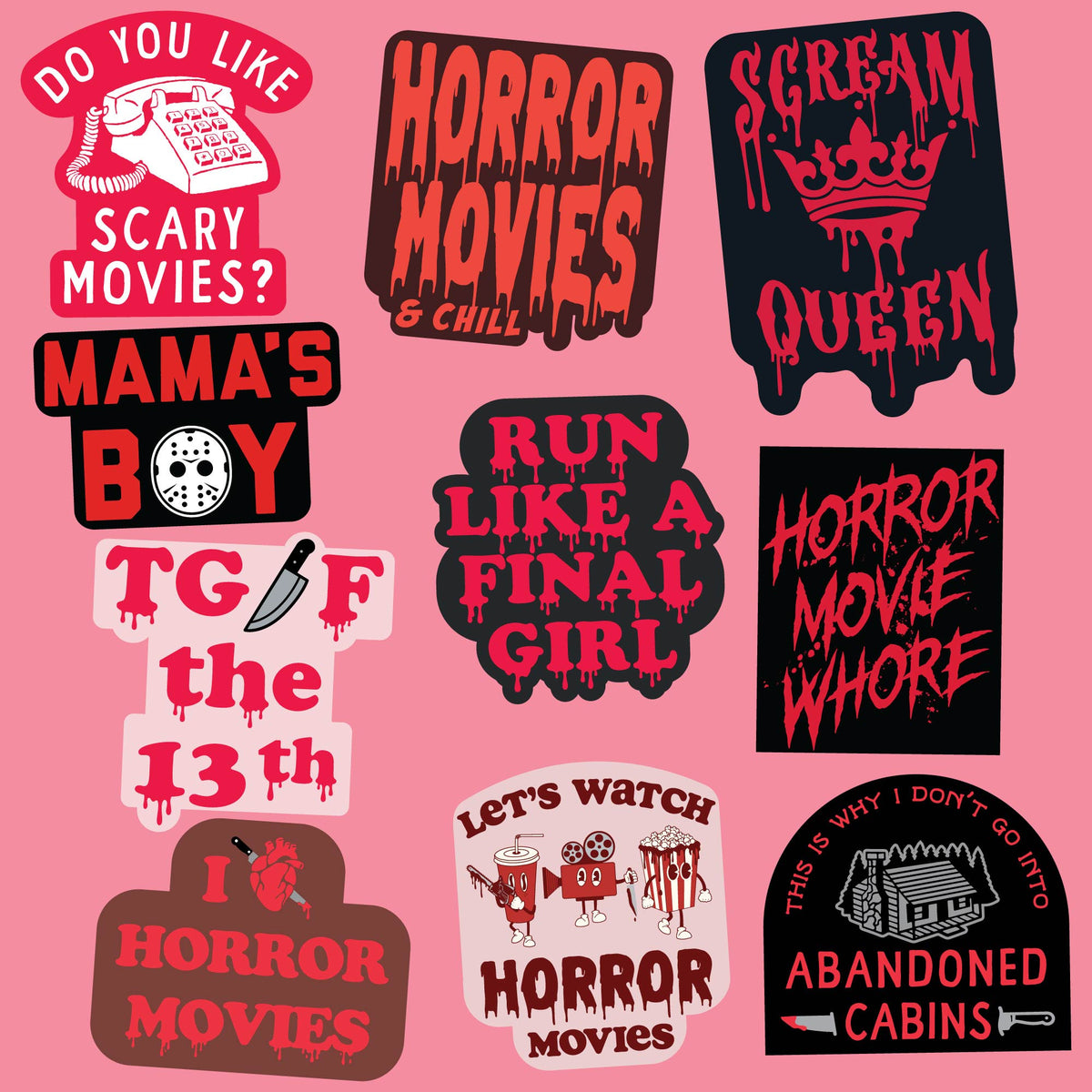 Horror Stickers