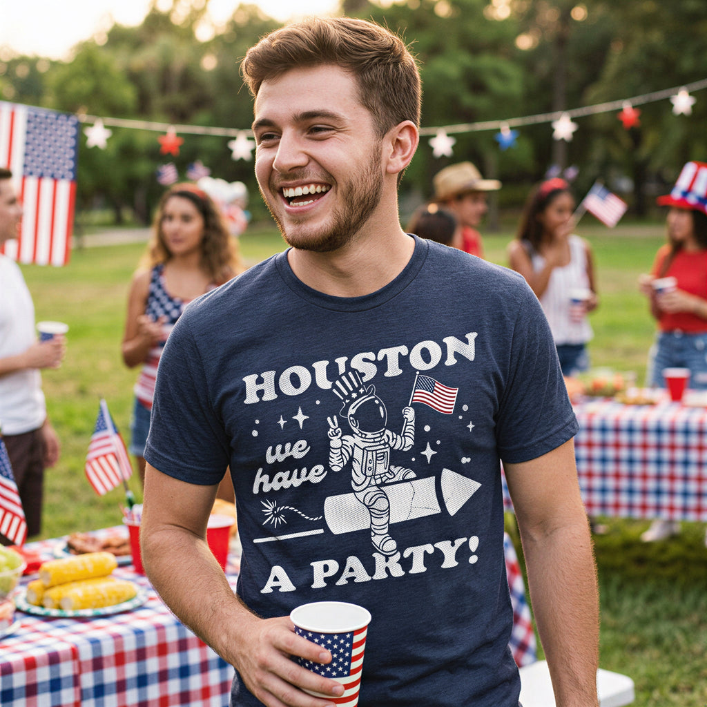 Houston We Have A Party Men's T Shirt product image 2