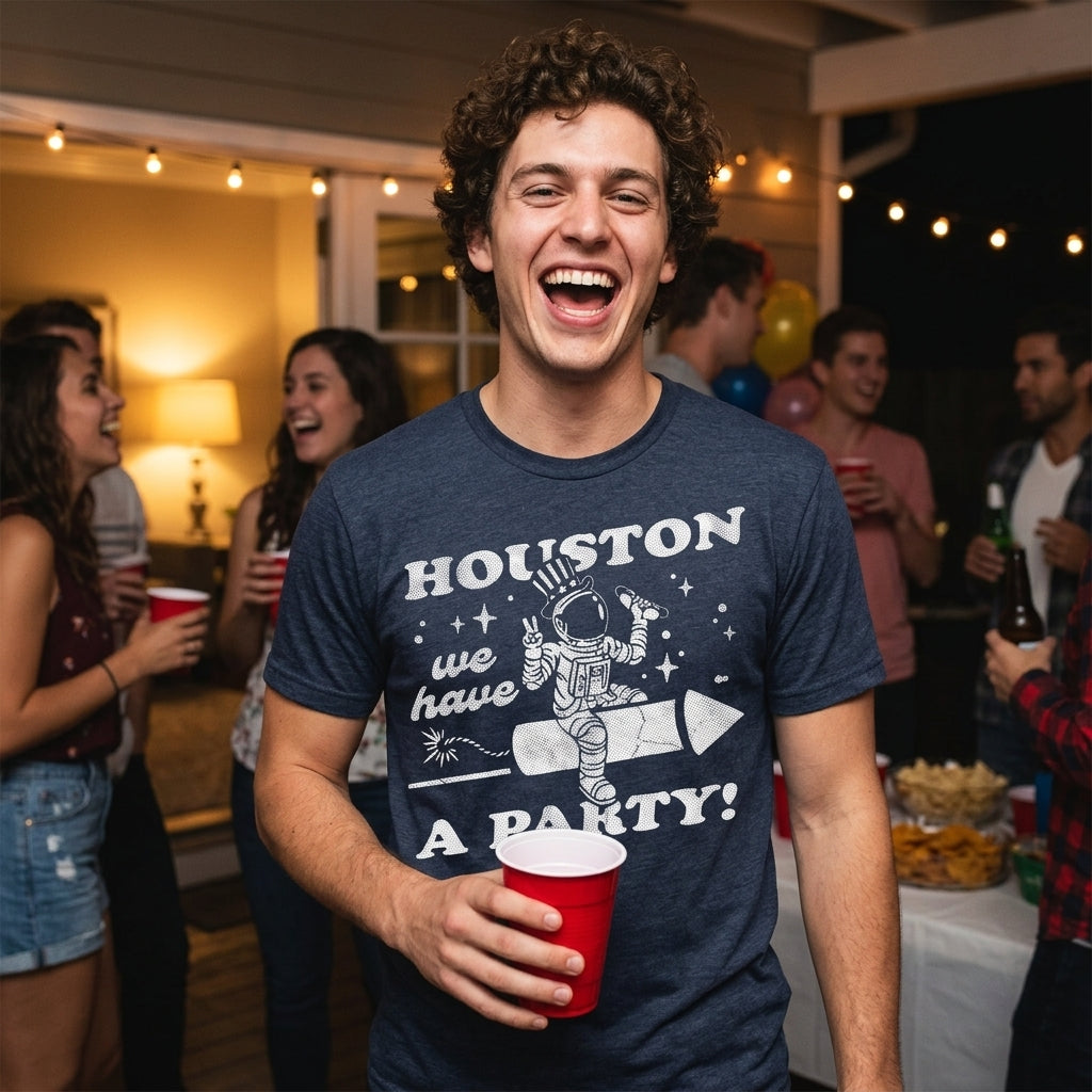 Houston We Have A Party Men's T Shirt product image 4