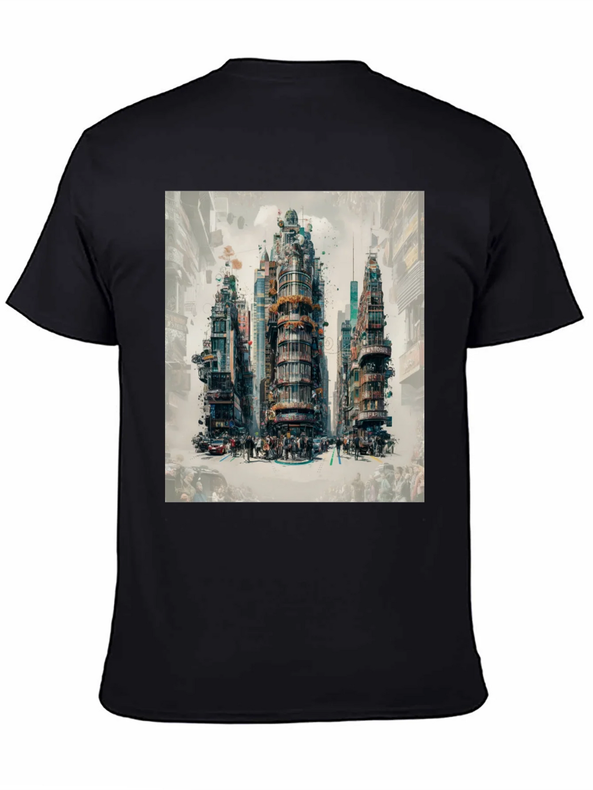 Urban Print Graphic Tee - Cityscape Design product image 4