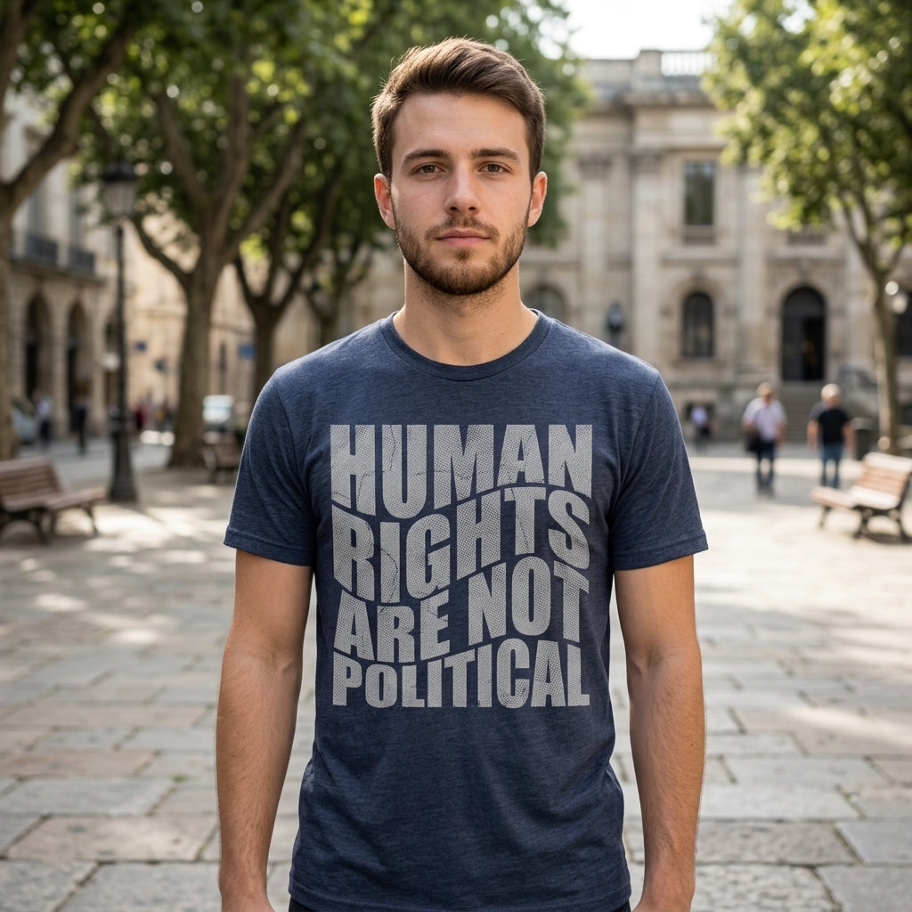 Human Rights Are Not Political Men's T Shirt product image 2